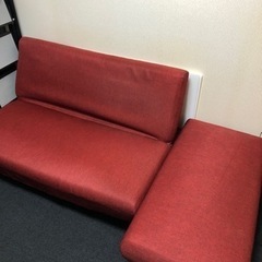 購入者さま決定済【ワインレッドなL字ソファー】