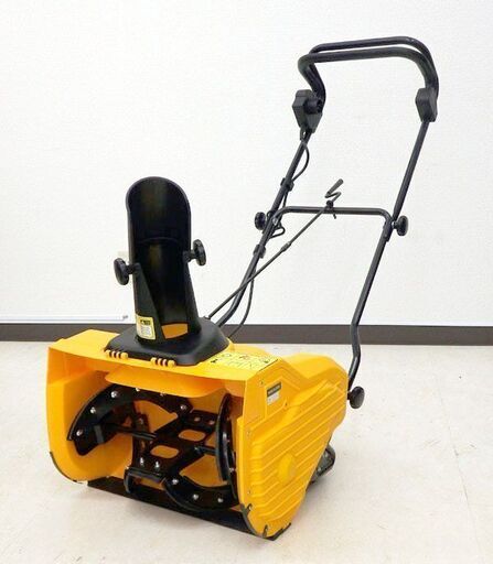 千歳市/恵庭市 HAIGE/ハイガー 電動除雪機 HG-K1650 除雪幅50cm 手押し式 1600W イエロー コンパクトサイズ 電源コード付 雪かき 作業