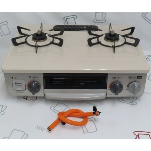 ★リンナイ2015年製 LPガス用 ガスコンロ ガステーブル RT64JHS-R 掃除済み 中古品 ☆リンナイ LPガステーブル KG34NPCBR⁄RT34NJH 2020年♪