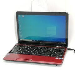 保証付 新品SSD Wi-Fi有 15.6型 ノートパソコン 東芝 T350/56BR 赤色 中古