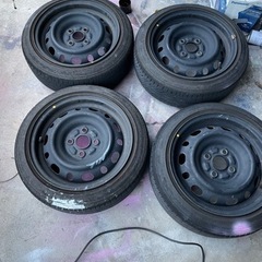 165/55R14 14×6J 4H +45鉄ホイールセット　マツダ純正　軽カー MAZDA マツダ 純正 スチールホイール 14インチ 6J ＋45 4H