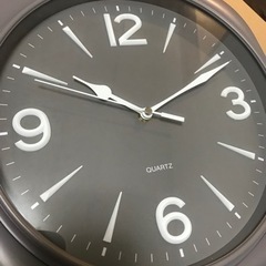 新品未使用時計　グレー　壁掛け時計の画像