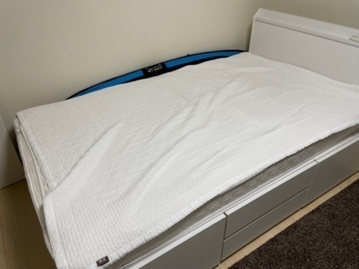 【ニトリ】収納セミダブルベッド