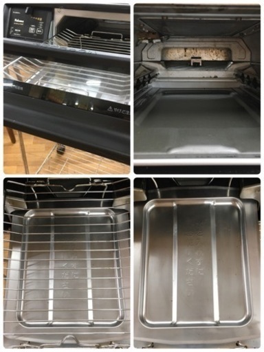 S133 パロマ ガスコンロ エブリシェフ PA-360WA-L  ブラック 都市ガス用 左強火力⭐動作確認済⭐クリーニング済