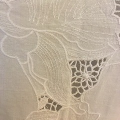 ZARA  花柄　レース風 ブラウス トップスの画像