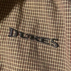 DUKES チェック半袖シャツ 茶色の画像