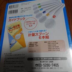 減塩生活 計量スプーン６本組とガイドブックセットの画像