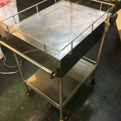 ステンレス製　調理台　作業台車