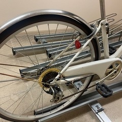 【お引き渡し確定】自転車26インチ＊白＊6段階ギアの画像