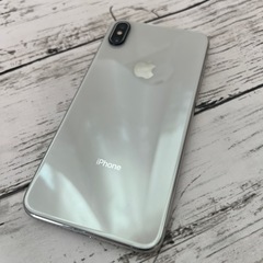 【お値下げ】SiMフリー iphoneXs max 256GB ホワイト バッテリー残量86% iface風のスマホケース、充電ケーブル2本お付けします