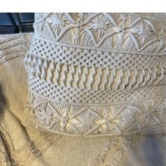 マクラメ　クッション　2セットの画像