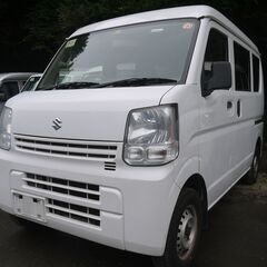 (ID4552)軽バン専門店在庫100台　４３万円　スズキ　エブリイバン新型 5AGS　車検２年付　平成２８年式　諸費用込４８０,０００円の画像