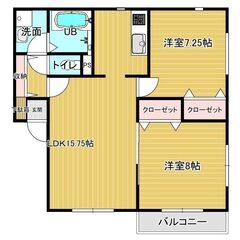 ご成約・茨城】ファミリーにおすすめの2LDK！リビング15帖！