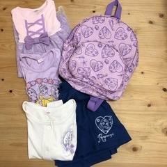 ♡Disneyプリンセスリュック♡服サイズ120の画像