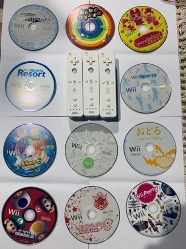 Nintendo WII リモコン ソフト11本セット