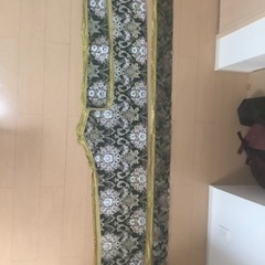 トラック用高級遮光カーテン 花かごグリーン1式 いすゞギガ用の画像