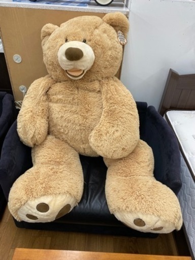 R227くまのぬいぐるみ 大きい ぬいぐるみ くま 特大身長（約）140cm 美品