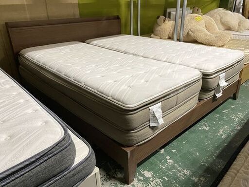 クイーンベッドフレーム・マットレス 2枚セット N-sleep ニトリ クイーンベッドフレーム・マットレス 2枚セット N-sleep ニトリ NITORI