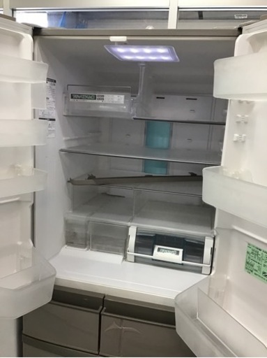 ●販売終了●６ドア冷蔵庫　HITACHI  2010年製　565Ｌ　真空チルド　中古品