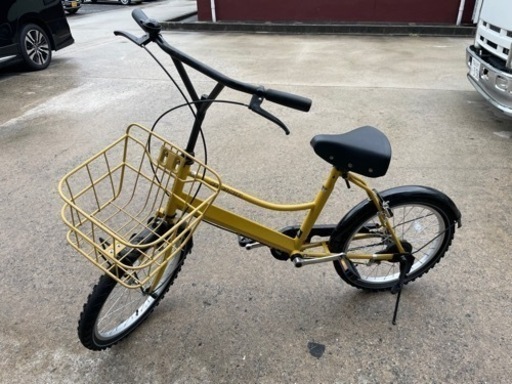 ミニチャリ♪ コンパクト自転車☆美中古品♪鍵付き
