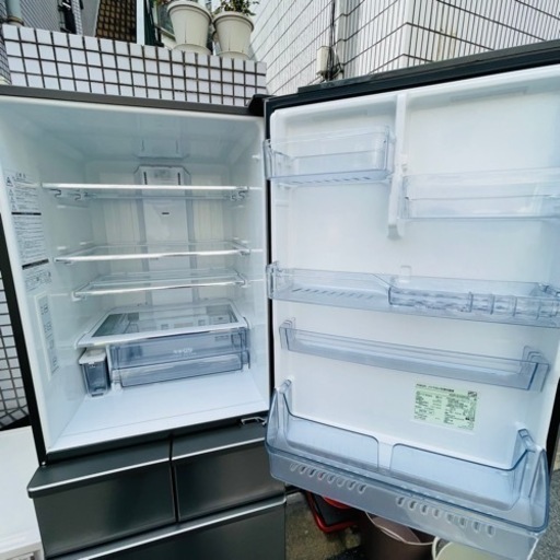 【売約済み】　ノンフロン冷凍冷蔵庫　冷蔵庫　AQUA アクア　2019年　AQR-SV42H 幅60cm 5D 5ドア　ファミリーサイ