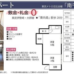✅【初期費用完全0円】【平塚アパート】【南千住】【倉庫・事務所OK】の画像