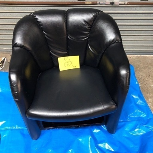 業務用 店舗用 1人用 ソファー 黒色 ★ 北海道旭川市直接取引歓迎品★  ③