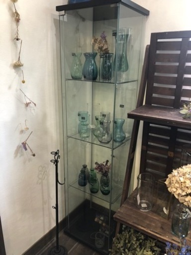 ＩＫＥＡ/イケア DETOLF/デトルフ ガラス扉キャビネットブラック