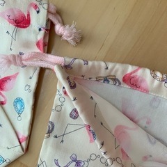 ハンドメイド　お弁当袋　の画像