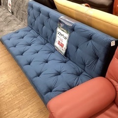 KI-1【新入荷　アウトレット】ソファベッド　ブルー