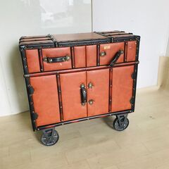 山口)下松市より　※ジャンク品　キャスター付きワゴン ジャンク(...