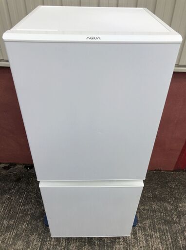 AQUA 2ドア 冷凍冷蔵庫 126L AQR-13E8 (W) 2021年製 J09011