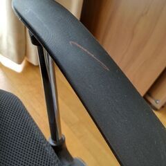 メッシュ素材　ハイバックチェア　黒の画像