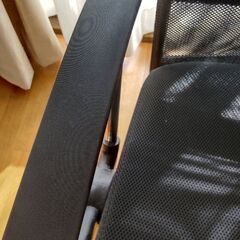 メッシュ素材　ハイバックチェア　黒の画像