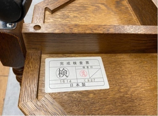 R439 日本製 アンティーク サイドワゴン、六角形ワゴン、幅40cm