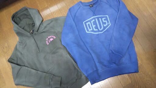 DEUS EX MACHINA XS パーカー&スウェット2点セット
