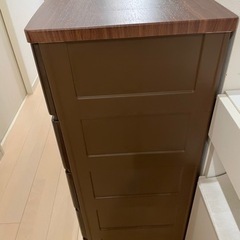 5段　収納チェスト　2つセットの画像