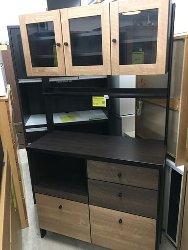 三幸ジャパン 幅100cm キッチンボード 食器棚 収納キッチン システムキッチン 家具 インテリア 家具 収納用品 多目的収納 食器棚 おしゃれ 堺市 石津