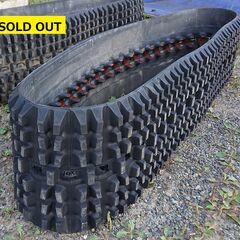 受付終了 ジャンク品 使用可 除雪機用ゴムキャタ ゴムクローラー 300×44×72 １本の画像