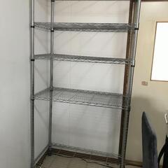 スチールラック 5段 キャスター付き 良品 
