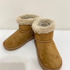 ムートンブーツ　キッズブーツ　15センチ　ブラウン　ベージュ