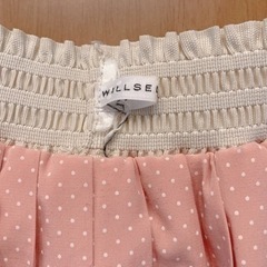 値下げ✩.*˚ウィルセレクション リバーシブルスカート ペールピンク ウエストゴムの画像