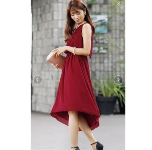 バックフィッシュテールワンピースドレス 大きいサイズ