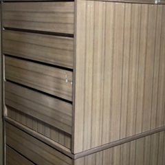 クローゼット内収納用タンス5段式　2個セット