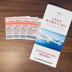 日本航空株式会社 JAL 株主優待券の画像