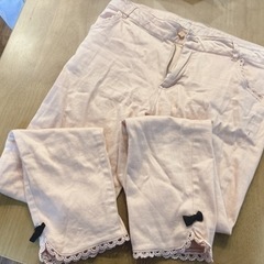 PinkyGirls サブリナパンツ くるぶし丈 ピンク 難アリ