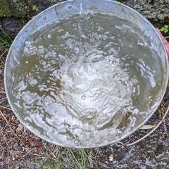 🚰水の貯まるブリキバケツ　　　鉄製