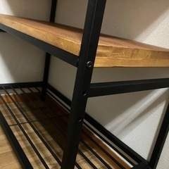 木製スチールラック/アンティーク/ヴィンテージの画像