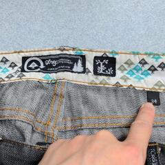 デニム ジーンズ ブラック L メンズ 大きいサイズの画像