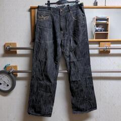 デニム ジーンズ ブラック L メンズ 大きいサイズ